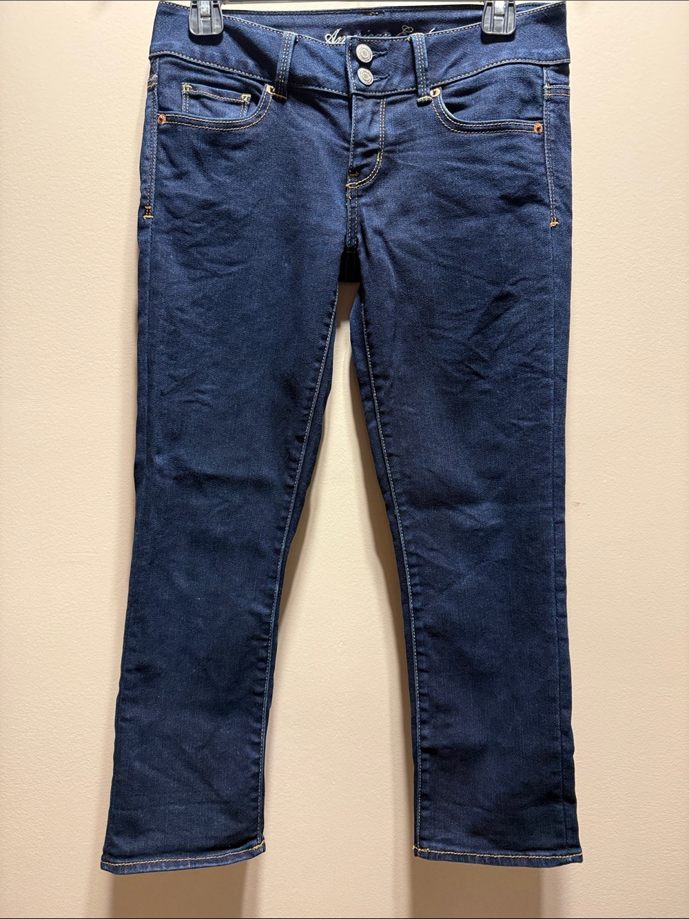 American Eagle Outfitters Dark Blue Skinny Capris